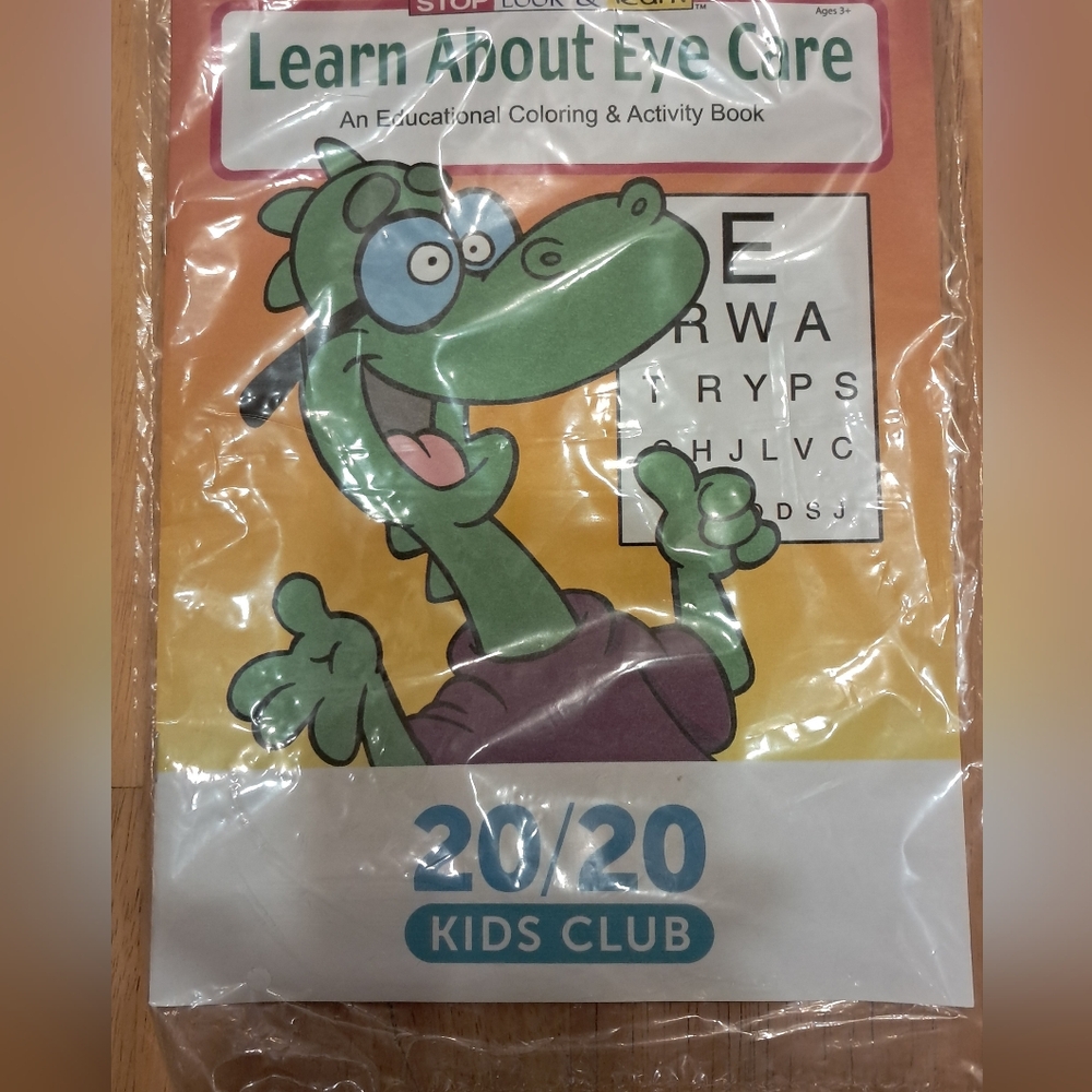 FREE with PURCHASE: LEARN ABOUT EYE CARE coloring book